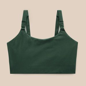 Girlfriend Collective Ellie Clip Nursing Bra in Moss